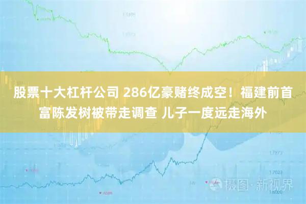 股票十大杠杆公司 286亿豪赌终成空！福建前首富陈发树被带走调查 儿子一度远走海外